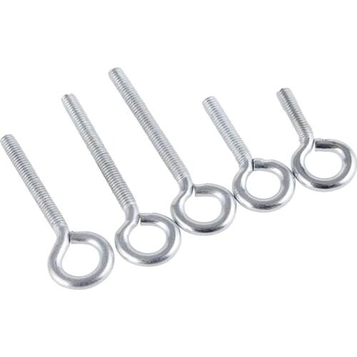 Iron white zinc ring screw with ring hook ring bolt nut closed mouth eye machine tooth screw M3M4M5M6M8*12 15 16 20 30 40 50 60