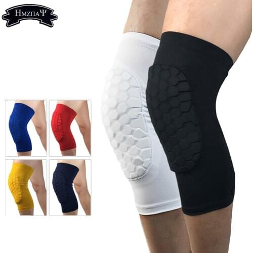 1PCS Hex Knee Pads Compression Leg Sleeve for Basketball, Football & All Contact Sports, Youth & Adult Sizes