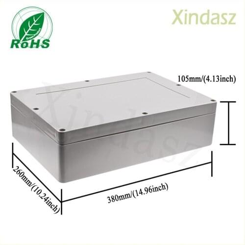 10pcs/lot (XD-F11)380*260*105mm plastic electronics enclosures plastic enclosures