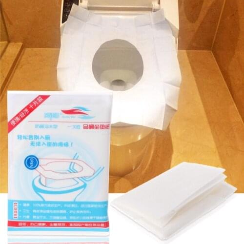 10 Pcs/Bag disposable toilet seat mat 100% waterproof toilet paper pad Dropshipping