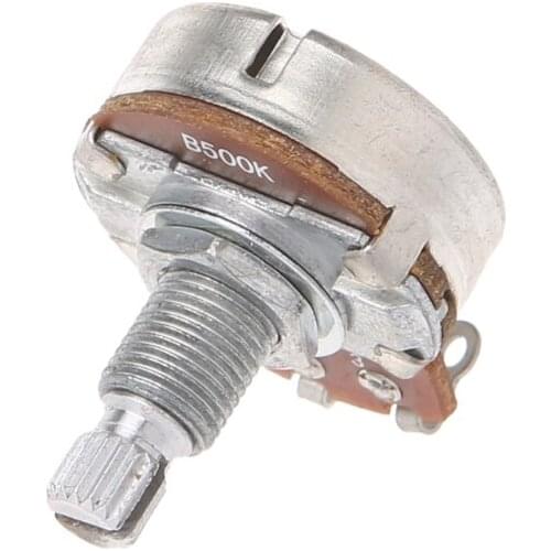 B500K Potentiometer Splined Pot Electric Guitar Bass Effect Amp Tone Volume Parts