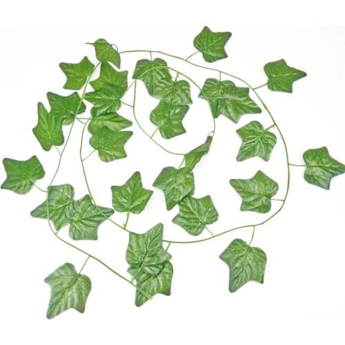 5Pcs 200CM Home Decor Artificial Ivy Leaf Garland Plants Vine Fake Foliage Flowers Creeper Green Ivy Wreath