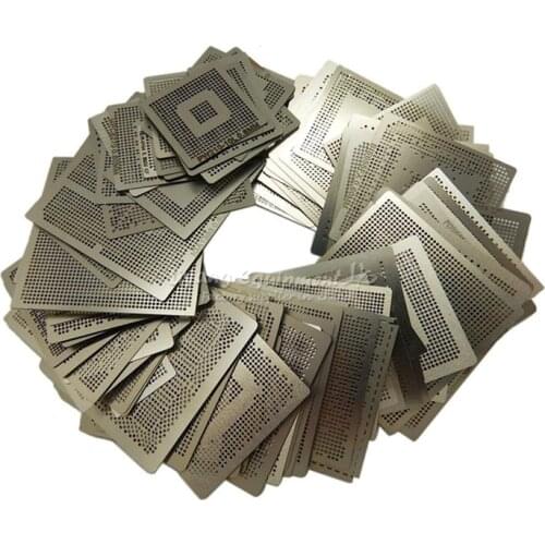 47pcs/set Direct Heat Reballing Universal Directly Stencils For Game Console PS3 CPU PS4 GPU XBOX CXD WII