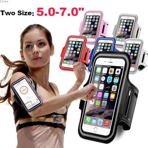 5 -7inch Outdoor Sports phone Waterproof arm band for Samsung Gym Running Phone Bag Arm Band Case for iPhone 12 Pro Max 11 x 7