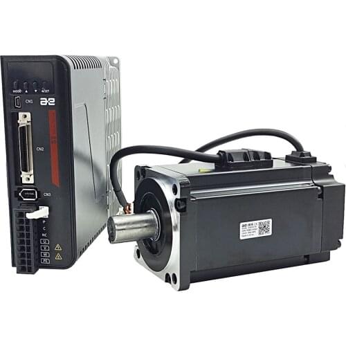 AC 220V 750W 0.75kw Servo Motor Kit 2.39NM AC Motor S2P-5R5AI+AEWL-0808JFB Brake Kit Single-turn magnetic/multi-turn magnetic