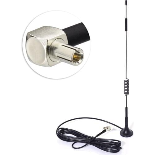Superbat 4G LTE 7dBi Magnetic Base Antenna With Right Angle TS9 Connector for Mobile Hotspot Router USB Modem