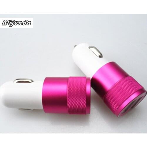 Dual USB car charger 2.1V small steel gun car charger for Citroen C-Quatre C-Triomphe Picasso C1 C2 C3 C4 C4L C5 Elysee/DS-serie