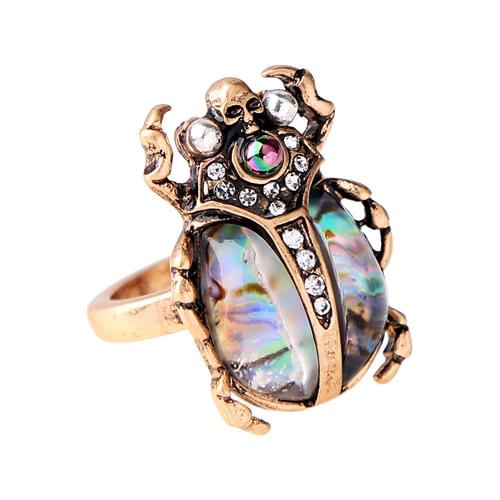 Bohemia Fashion Ring New Arrival Crystal Acrylic Ring For Women Handmade Jewelry Wholesale