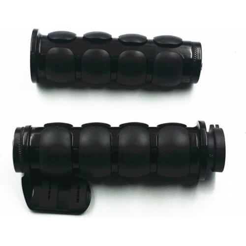Black 1" Hand Grip Large Throttle Boss For Harley Yamaha Kawasaki Suzuki Shadow