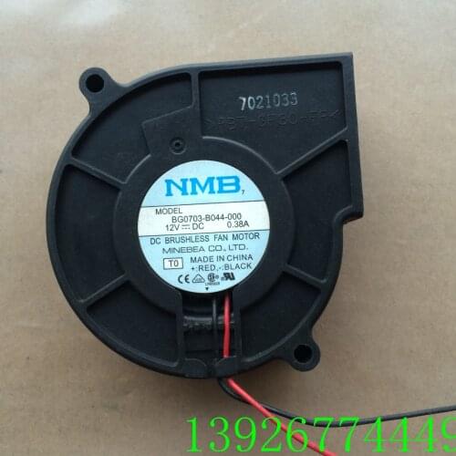 For NMB 7530 BG0703-B044-000 Turbine Centrifugal Fan 12V 0.38a Hole 80mm