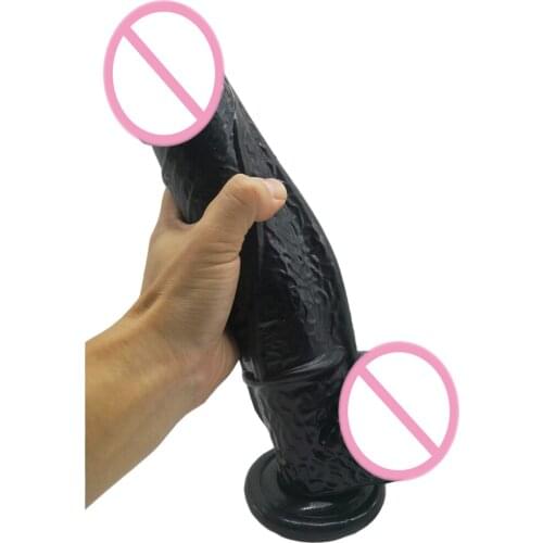 Big Huge Dildo Female Masturbation Giant Super Large Black Realistic Dildo Sucker Simulation False Horse Penis Sex Toy For Women