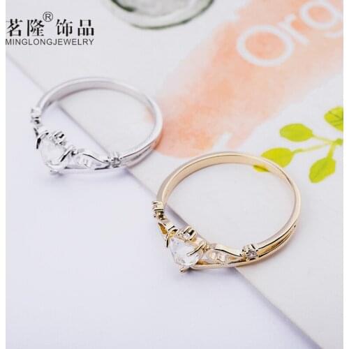 Rings For Women Females Jewelry Accessory Bridal Wedding Engagement Promise Gift Zircon Heart Top Quality Brand Design 2020 New