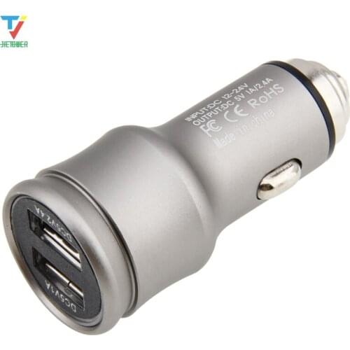 Mini Car Charger 2.4A Dual USB Fast Charging Mobile Phone in Car Charge Tablet GPS For iPhone 11 Xiaomi Samsung Huawei 200pcs