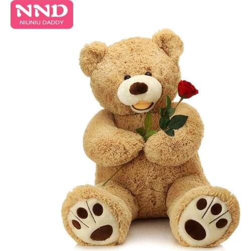 Niuniu Daddy Plush Animals Toy American Bear 160cm Soft Teddy Bear Coat Empty Toy Skin Plush Giant Bear Toy unstuffed Skin Child
