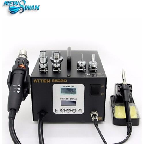 ATTEN AT8502D Lead Free Soldering Station SMD Rework Station Advanced Hot Air Soldering Station