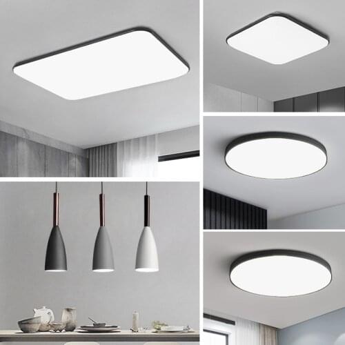 Nordic Style Living Room Rectangular Lighting Package LED Modern Minimalist Bedroom Decoration Dining Balcony Ceiling Lamp