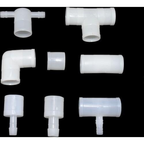 25 MM Drinking Fountains Connector Chicken Automatic Waterer Joint Pipe Pigeon Chicken Nipple Water Drinker Pipe 10 Pcs