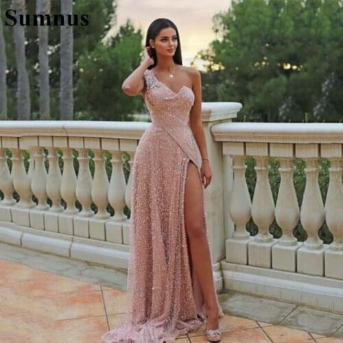 Sumnus Womens One Shoulder Evening Dresses