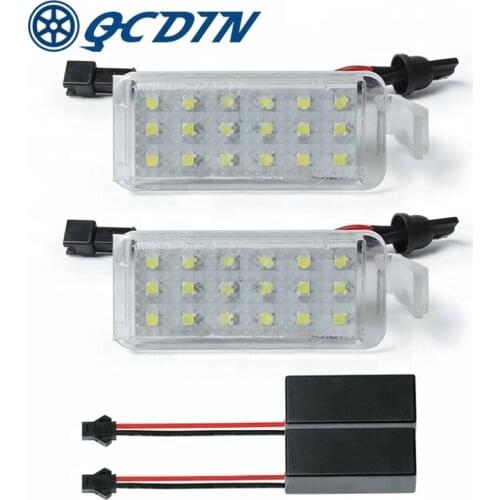 QCDIN 2Pcs Led License Number Plate Lamp For Ford Falcon BA/BF XR 6/8 03-08 White 12v External Parts Car Signal lights