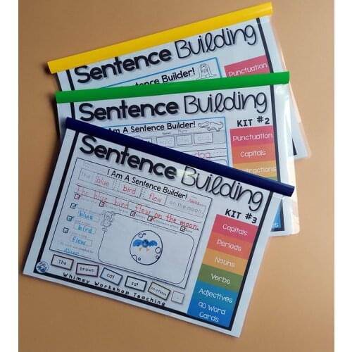 Alphabet Sentence Building Classroom Game Workbook Teach Read Books Educational Toy for Children Learning English Books for Kids