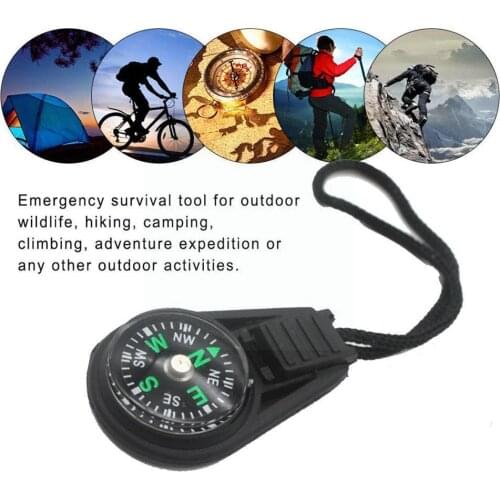 Wrist Compass Lanyard Type Convenient Small Travel Outdoor Tools Survival For Compass Thermometer Climbing Camping Equipmen D1F3