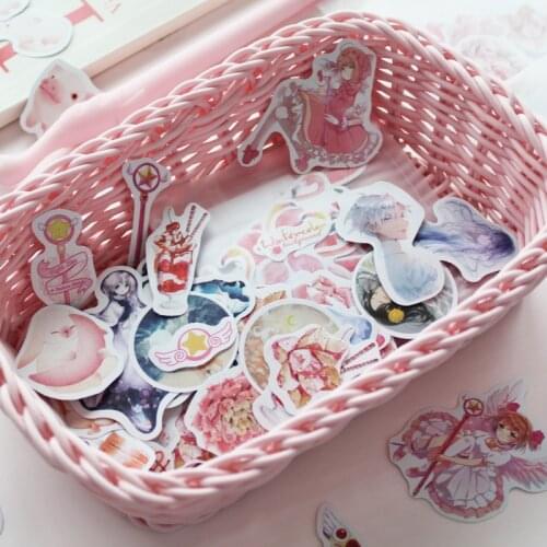 Magical girl Flamingo Unicorn Decorative Cartoon Washi Stickers Scrapbooking Stick Label Diary Stationery Album Stickers