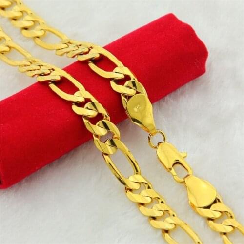 10mm Chunky Luxury Gold Filled Curb Cuban Chains Necklace Thick Heavy Link Chain Men Necklace Jewelry Gift