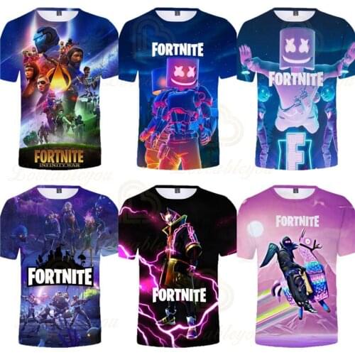 Fortnite Battle Hero Victory Royale Shoot Game 3D T-shirt Clothing Tshirt Children Shoot Kids Hero Tops Boys Girls