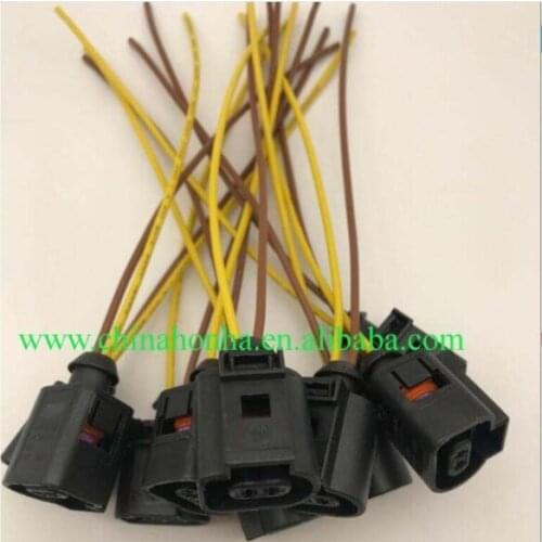 5/10/20/50/100 pcs 2 pin Auto Electrical wire Harness Plug Wiring 1J0973702 for A4 A6 A8 Q5 Q7 2004-2009 1J0 973 702