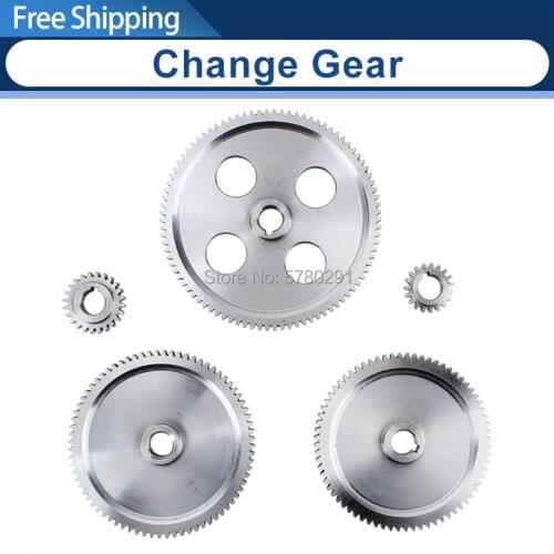 5pcs metal Change Gear for the C1&M1 Lathe SIEG S/N:10085B