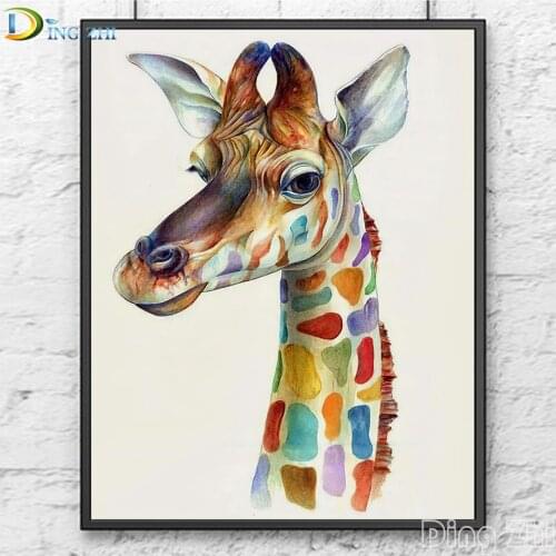 Diamond Embroidery Colorful Giraffe 5D Diamond Painting Full Square/Round Drill Sale Animal Picture Mosaic Handmade Home Decor