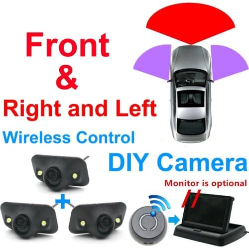 Automobiles Diy Car 360 aroud view no blind spot street side view right view parking video bottom Start Vehicle wireless Camera