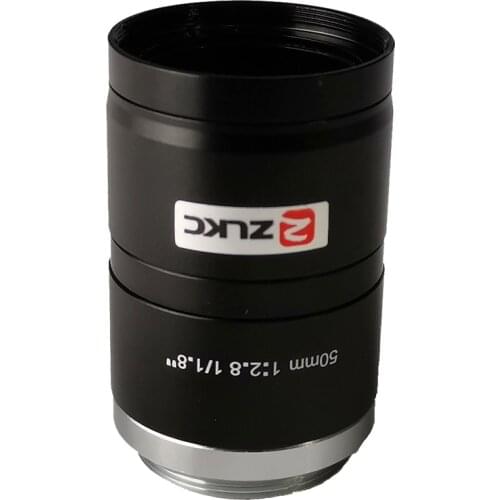C Mount 50mm manual lris HD lens for 1/1.8" FA High performace for 5 Mega pixel camera Machine Vision fixed focal length lenses