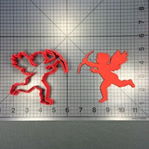 Valentines Day Cupid Baby Boy Girl Bow Fondant Decorating Cupcake Top Cookie Cutter