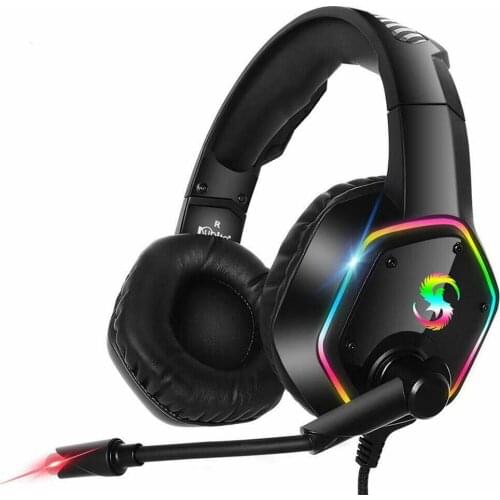 HIFI Noise Reduction for PS4 Gaming Headphone Computer Earphone 3.5MM Plug RGB LED Lighting Headset