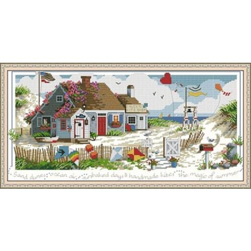 Kite hut Counted Cross Stitch 11CT 14CT 18CT DIY wholesale Chinese Cross Stitch Kits Embroidery Needlework Sets home decor