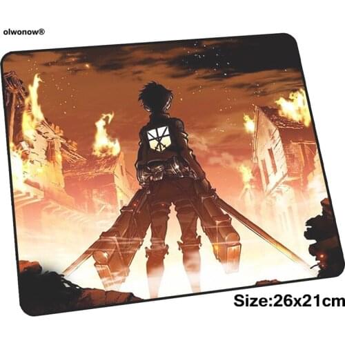 Attack on titan pad mouse computador gamer mause pad 260x210x3mm padmouse Mass pattern mousepad ergonomic gadget cute office mat