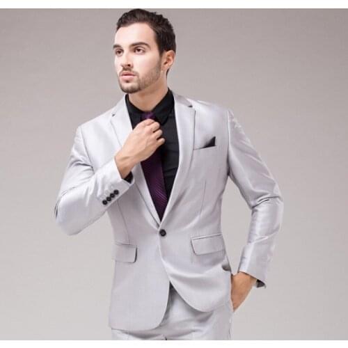 Hot Sale Cheap Men Suit Shiny Wedding Groom Suits Jacket For Men Fashion tuxedo Multi-color Slim Fit Business Suit Jacket