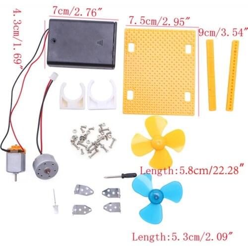 Mini Kids LED DC AC Education Electric Generator Motor Energy Wind Turbine Power