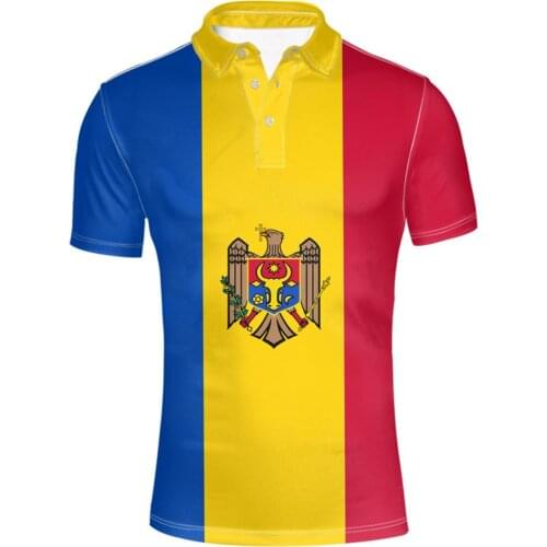 MOLDOVA youth diy free custom made name number mda Polo shirt nation flag md country college print photo logo 0 clothing