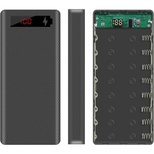 2021 New L8 LCD Display 8x18650 Battery Case Power Bank Shell Charger Box Without Battery