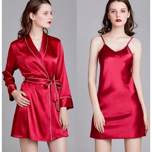 NEW Women Sleepwear Silk Pajamas Set Long Sleeve Sleepwear Pajamas Suit Female Homewear WP1693