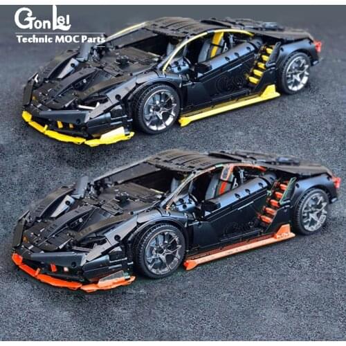 NEW High-Tech 100 year Centenario 1:8 hypercar Super Racing Car Fit for moc-39933 Model Building Blocks Toy Gift