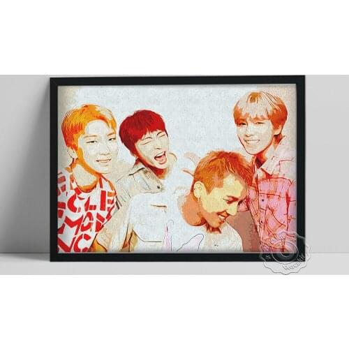 Winner Poster, Korea Music Group Pop Band Wall Picture, Music Star Wall Art, Handsome Man Portrait Prints Art, Fans Collect Gift