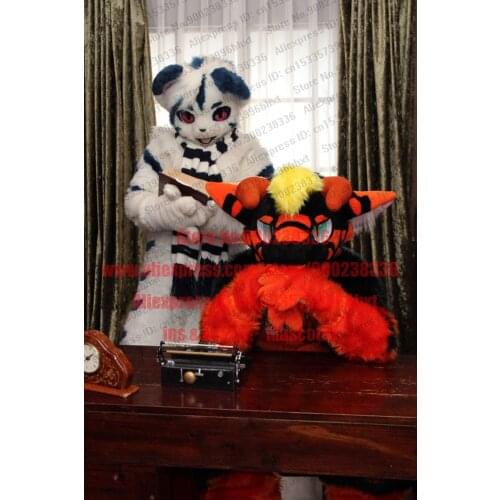3-D Eyes Fursuit Fullsuit Huksy Dog Costumes Full Furry Suit Furries Anime BJ0030 Teen Costumes Full Furry Suit FOR Child Adult