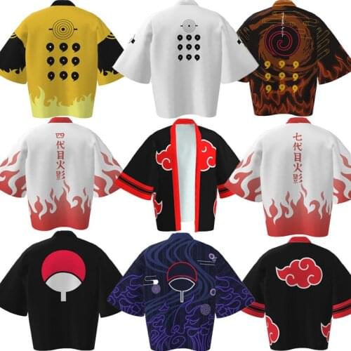 Sasuke Cosplay Costumes Akatsuki Sasuke Kimono Jacket Japanese Anime Cloak Pajamas Adult Quadratic Element Bathrobe