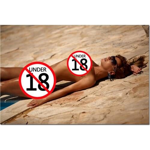 Sexy Model Photo Wall Art Posters and Prints Modern Unframed Canvas Painting for Living Room Decor