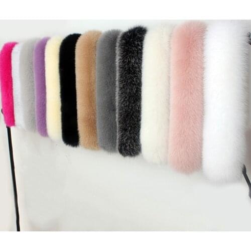 Real Fox Fur Collar Scarf For Women, Hat And Coat ,Warm Neck Warmer , Shawl , Luxury ,Winter Collection 100% Fur Scarf