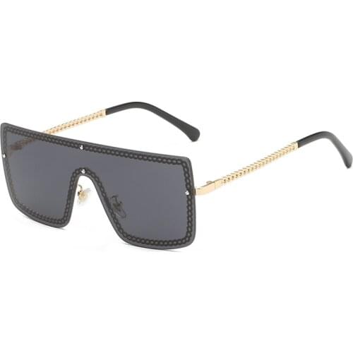 Vintage Oversize Square Sunglasses Luxury Brand Designer Big Frame Sun Glasses Female Personality Fashion Eyewear UV400 Coulos