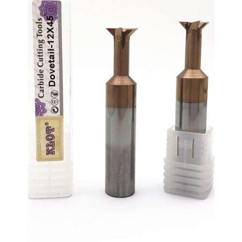 3PCS HRC60 TiCN Coated Solid Carbide Dovetail Milling Cutter End Mill 3 4 5 6 8 10 12mm*70Degree Alloy Straight Shank